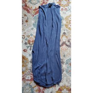 Tahari Linen Sleeveless Cardigan Tunic Size XS